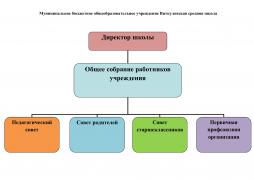 Схема органов управления образовательным учреждением